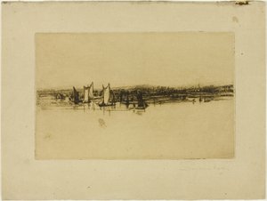 インの向かい、パーフリート 作： Francis Seymour Haden