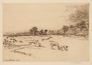 ソーリー修道院、1873年。 作： Francis Seymour Haden