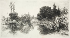 ミル池、1860年。 作： Francis Seymour Haden