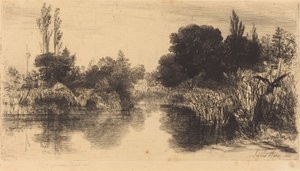 Shere Mill Pond (大皿) 作： Francis Seymour Haden