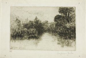 Shere Mill Pond I号（小皿） 作： Francis Seymour Haden
