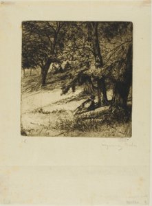 屋根の下... 作： Francis Seymour Haden