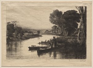 テムズ・フィッシャーメン（一皿目） 作： Francis Seymour Haden
