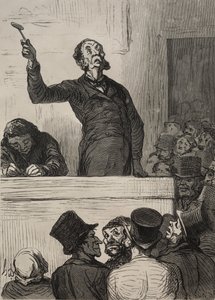 オークションルーム：競売人 作： Francis Seymour Haden