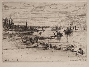 イン、パーフリート、1869。 作： Francis Seymour Haden