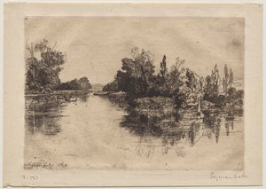ボイルの農場の向かいにある島 作： Francis Seymour Haden