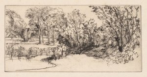 リトルロングパリッシュ、1896年。 作： Francis Seymour Haden