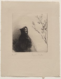 祈る修道士 - 聖フランシスコ 作： Francis Seymour Haden