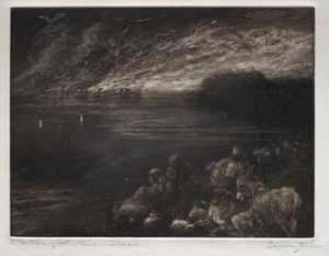 塩の柱 作： Francis Seymour Haden
