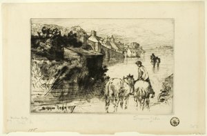 ウェアハム橋 作： Francis Seymour Haden