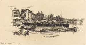 ウィスラーの家、オールド チェルシー 作： Francis Seymour Haden