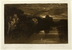 ウィンチェルシー運河 作： Francis Seymour Haden