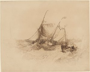カレー桟橋 作： Francis Seymour Haden after Joseph Mallord William Turner