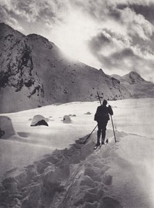東アルプス: ロゼグ氷河の午後 (白黒写真) 作： Francis Sydney Smythe