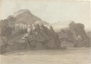デボン州クームマーティンの岩の多い海岸 (クーム マーティン ベイ)