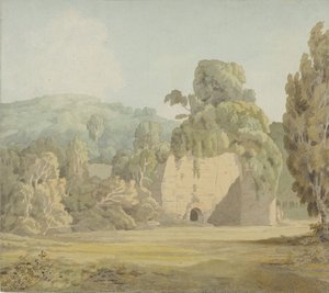 ツタに覆われた廃墟、1780 年代後半から 1790 年代前半。 作： Francis Towne