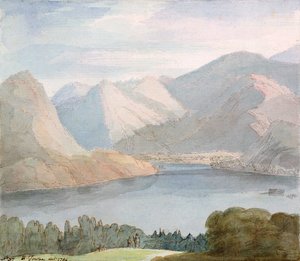 GowbarrowParkからのUllswater 作： Francis Towne