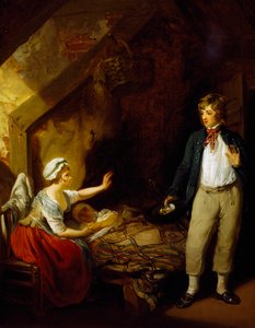 フランシス・ウィートリー（1747-1801）が描いた「船乗りの帰還」。 作： Francis Wheatley