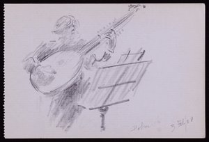 アーノルド・ドルメッチの肖像 作： Francis Wilfred Lawson