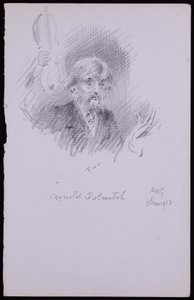 アーノルド・ドルメッチの肖像 作： Francis Wilfred Lawson