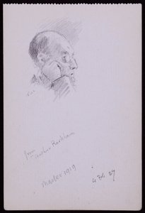 アーサーラッカムの肖像 作： Francis Wilfred Lawson