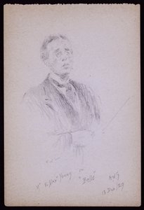 Eアレックスヤングの肖像 作： Francis Wilfred Lawson