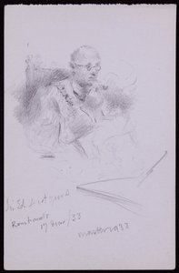 エドウィン・ルーティンスの肖像 作： Francis Wilfred Lawson