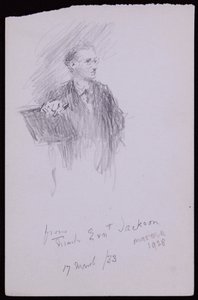 アーネストジャクソンの肖像 作： Francis Wilfred Lawson