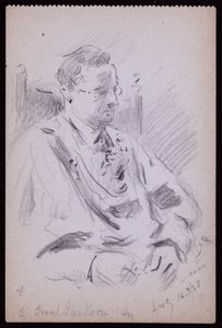 アーネストジャクソンの肖像 作： Francis Wilfred Lawson