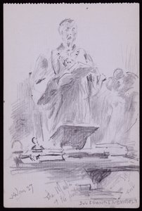 フランシス・ニューボルトの肖像 作： Francis Wilfred Lawson