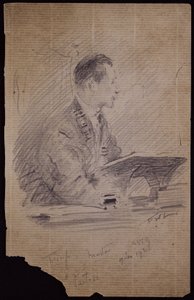 フランシス・トループの肖像 作： Francis Wilfred Lawson