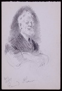 ジョージバーナードショーの肖像 作： Francis Wilfred Lawson