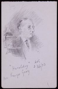 ジョージクルーガーグレイの肖像 作： Francis Wilfred Lawson