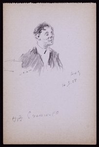 HBクレスウェルの肖像 作： Francis Wilfred Lawson