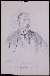HVランチェスターの肖像 作： Francis Wilfred Lawson