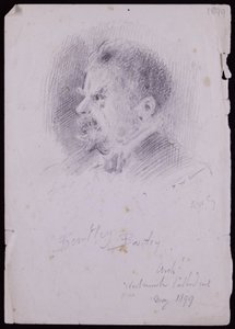 JFベントレーの肖像 作： Francis Wilfred Lawson