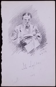 ジョン・レイトンの肖像 作： Francis Wilfred Lawson
