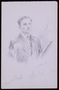 ケネスクラークの肖像画 作： Francis Wilfred Lawson