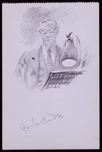 マーティン・ハーディの肖像、1931年頃（紙に鉛筆） 作： Francis Wilfred Lawson