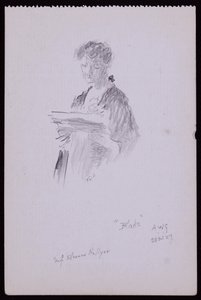 ミスエレノアヘリアーの肖像画 作： Francis Wilfred Lawson