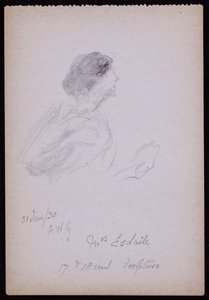 アランデル・エスデール夫人の肖像 作： Francis Wilfred Lawson
