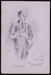 Rパーシーゴソップの肖像 作： Francis Wilfred Lawson
