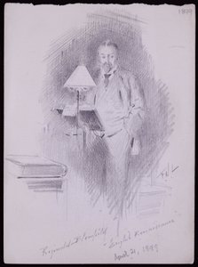 レギナルド・ブロムフィールドの肖像 作： Francis Wilfred Lawson