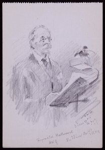 レジナルド・ホールワードの肖像 作： Francis Wilfred Lawson
