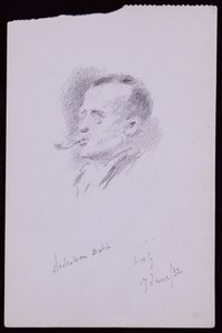 Sニコルソンバブの肖像 作： Francis Wilfred Lawson