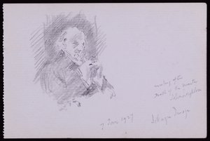 セルウィンイメージの肖像画 作： Francis Wilfred Lawson