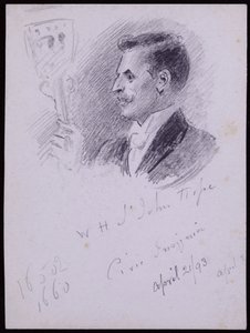WHセント・ジョン・ホープの肖像 作： Francis Wilfred Lawson
