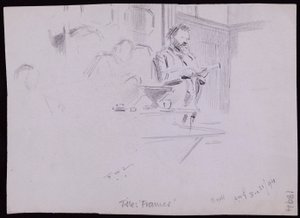 ウィリアム・モリスの肖像 作： Francis Wilfred Lawson