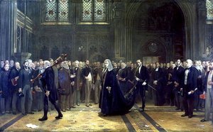 1881年のスピーカーズ・プロセッション 作： Francis Wilfred Lawson