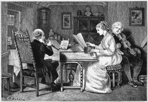 音楽制作、ロンドン、1874年 作： Francis Wilfrid Lawson